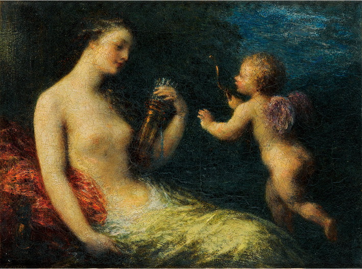  方丹·拉图尔 Fantin-Latour 维纳斯和丘比特 VENUS AND CUPID